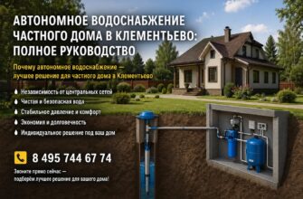 Автономное водоснабжение частного дома в Клементьево