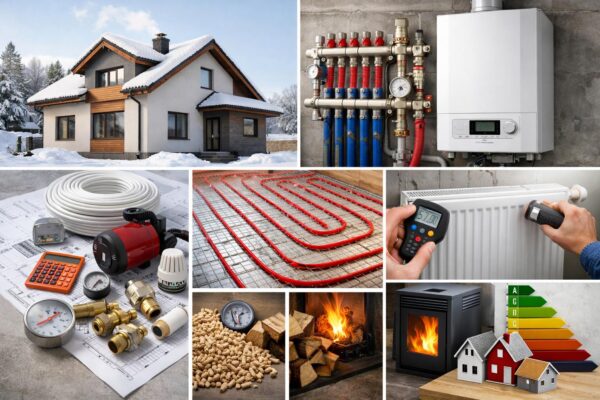 Отопление дома 10×10