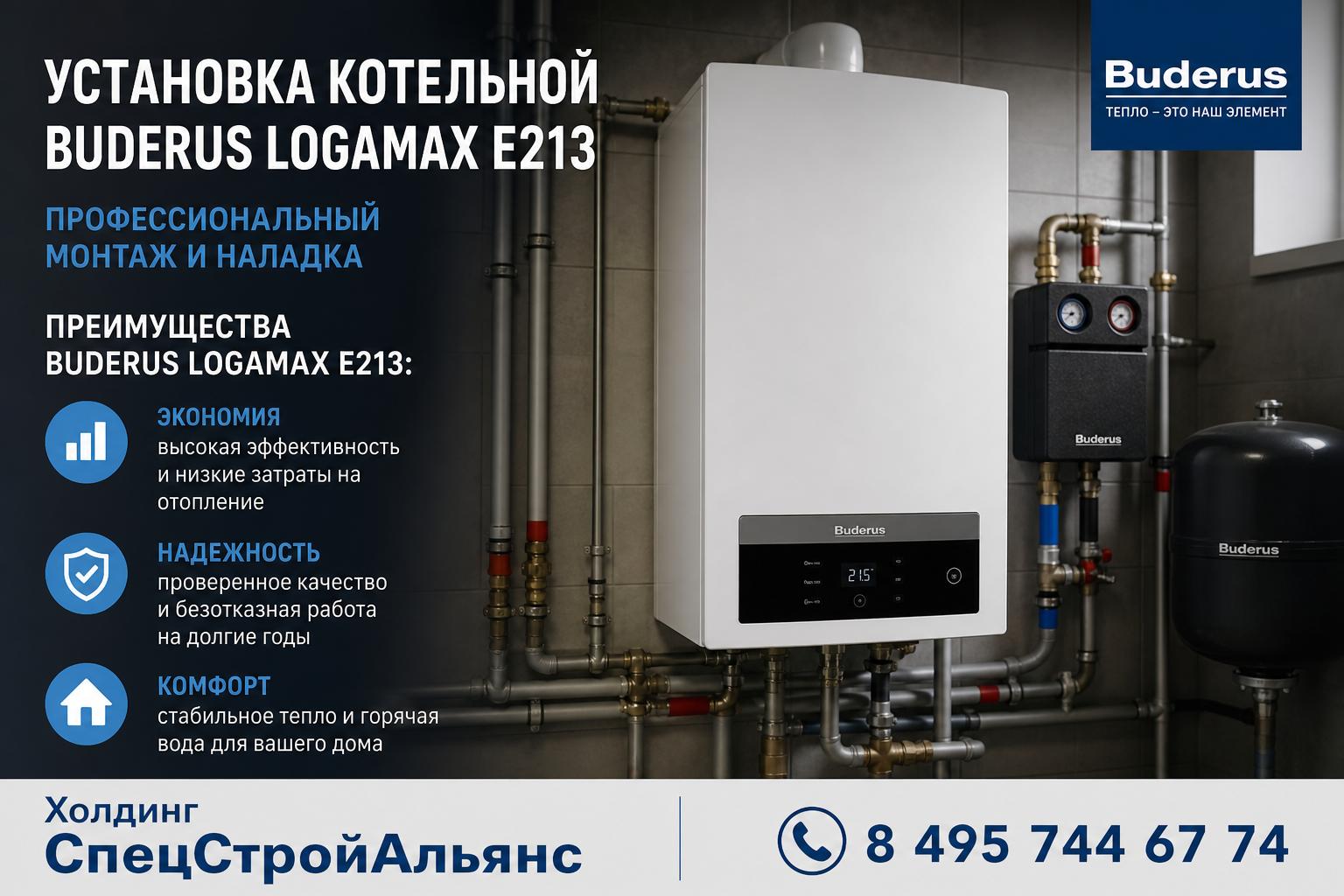 Преимущества Buderus Logamax E213: экономия и безотказная работа для вашего дома