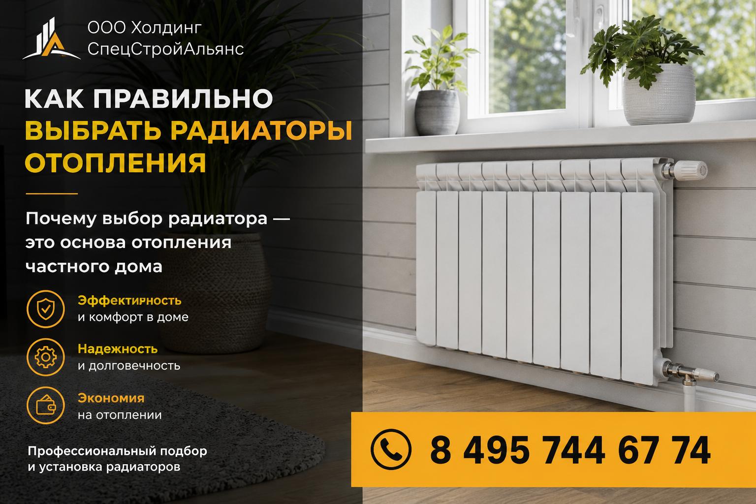 Почему выбор радиатора — это основа отопления частного дома