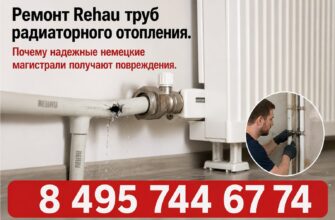 Как починить трубы радиаторного отопления Rehau