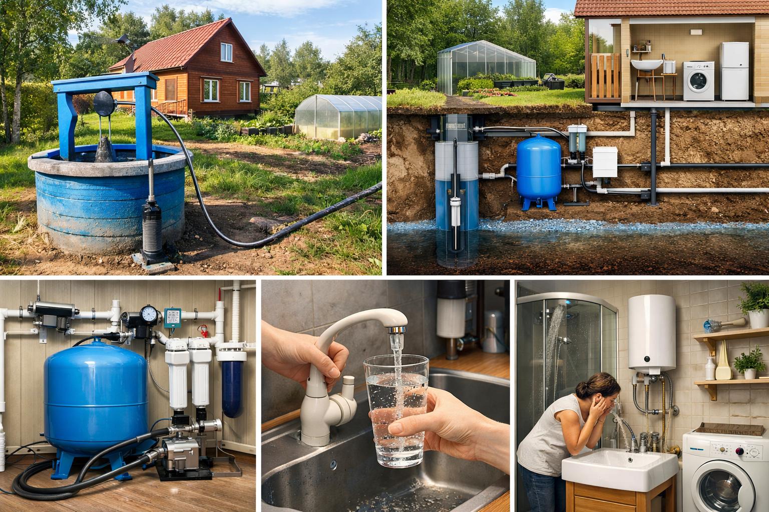 Водоснабжение дачи: Все, что нужно знать.