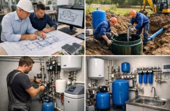 Монтаж водоснабжения для коттеджа