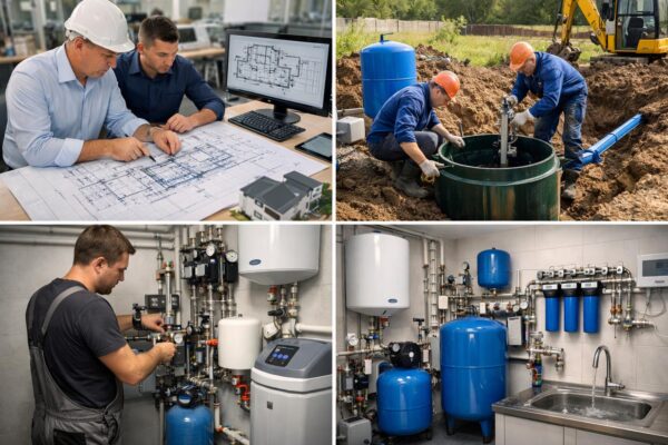 Монтаж водоснабжения для коттеджа