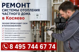 Ремонт системы отопления частного дома в Косяево