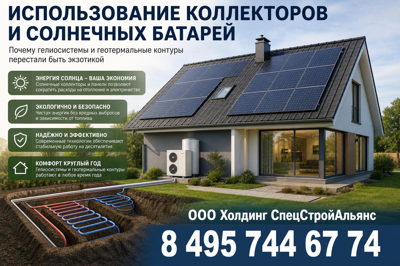 Почему гелиосистемы и геотермальные контуры перестали быть экзотикой