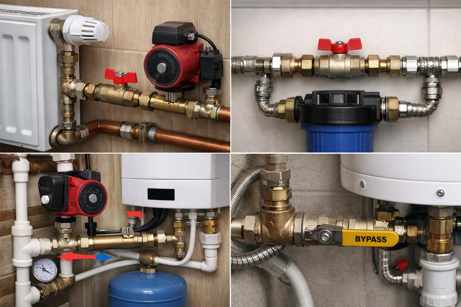 Роль байпаса в системе: когда необходим байпас отопления и байпас водоснабжения