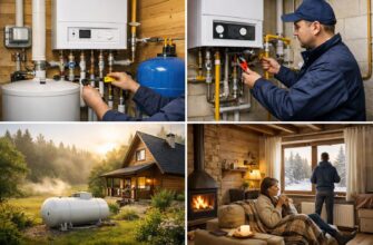 Отопление дачи газовым котлом