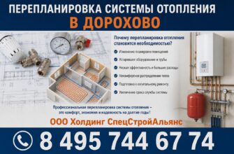 Перепланировка системы отопления в Дорохово
