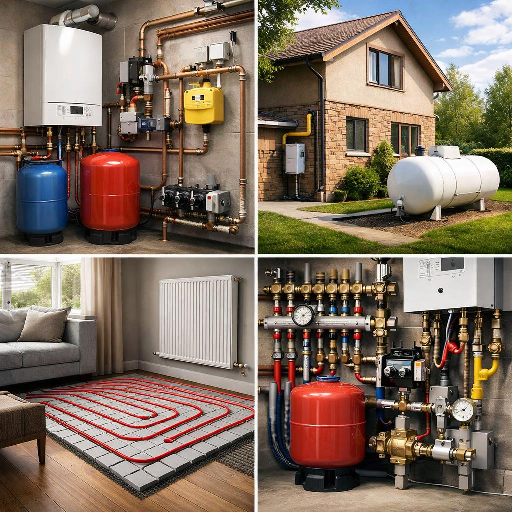 Водяное газовое отопление частного дома: как работает система и из чего она состоит Водяное газовое отопление частного дома: как работает система и из чего она состоит