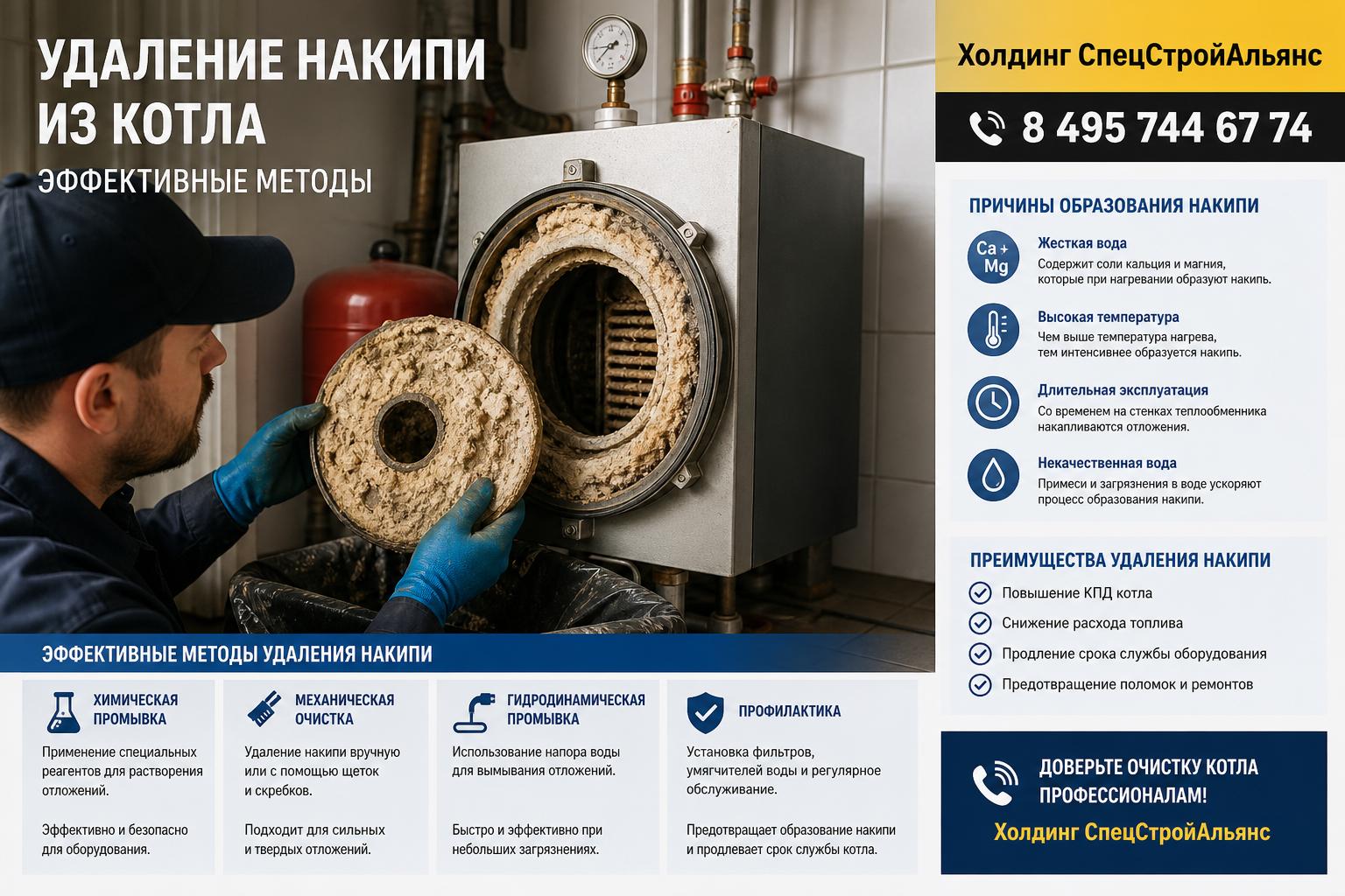 Причины образования накипи в котлах частного дома Причины образования накипи в котлах частного дома