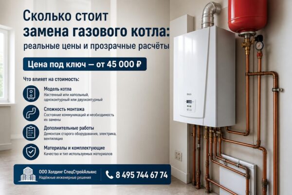 Сколько стоит замена газового котла