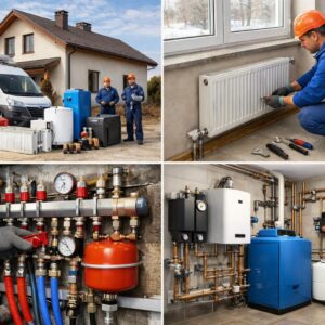 Отопление частного дома: монтаж радиаторов