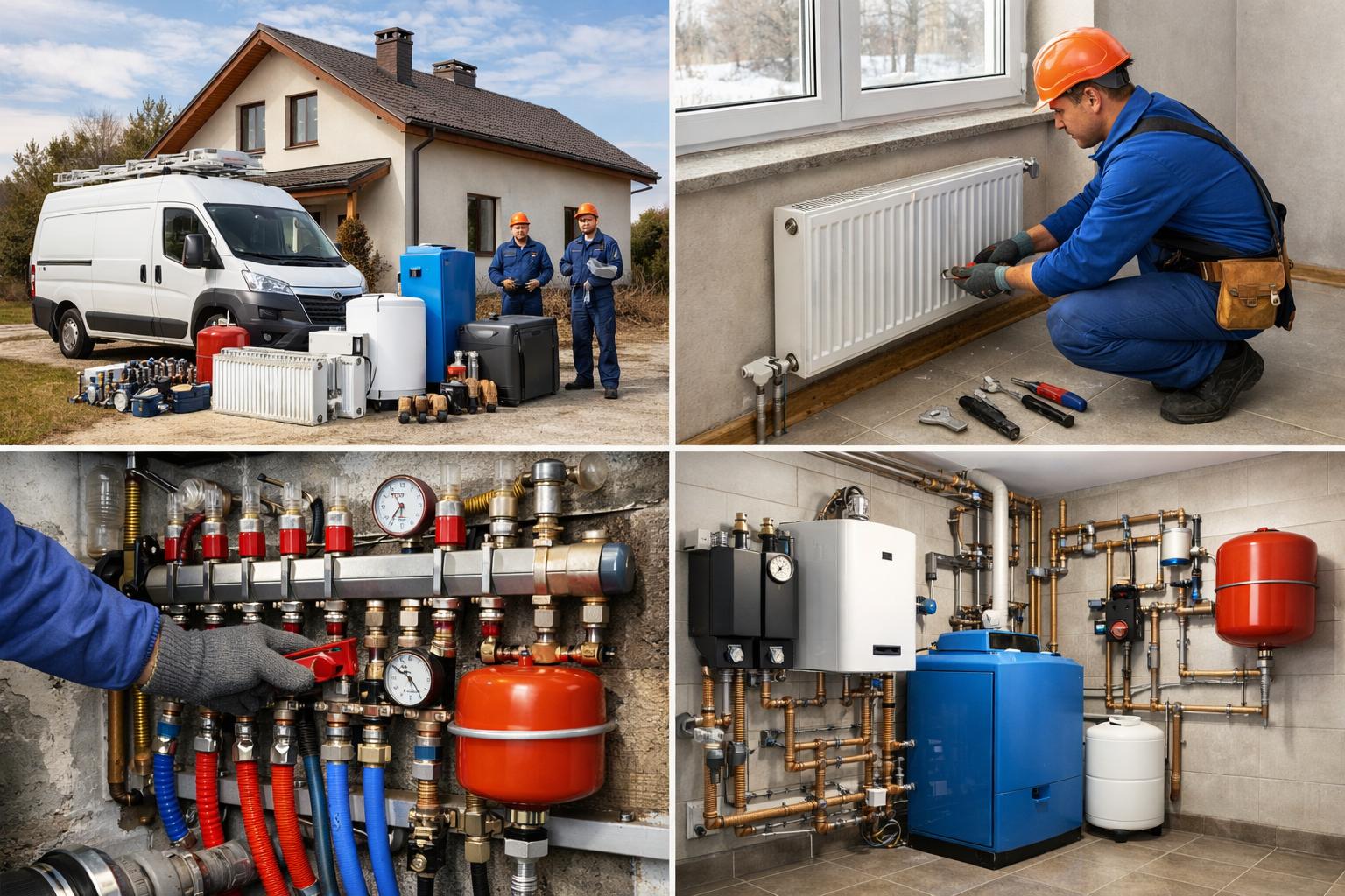 Комплексное решение: Отопление частного дома монтаж радиаторов под ключ от ООО Холдинг СпецСтройАльянс