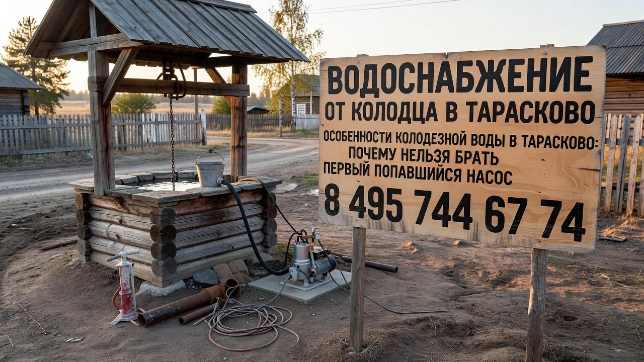 Особенности колодезной воды в Тарасково: почему нельзя брать первый попавшийся насос Особенности колодезной воды в Тарасково: почему нельзя брать первый попавшийся насос