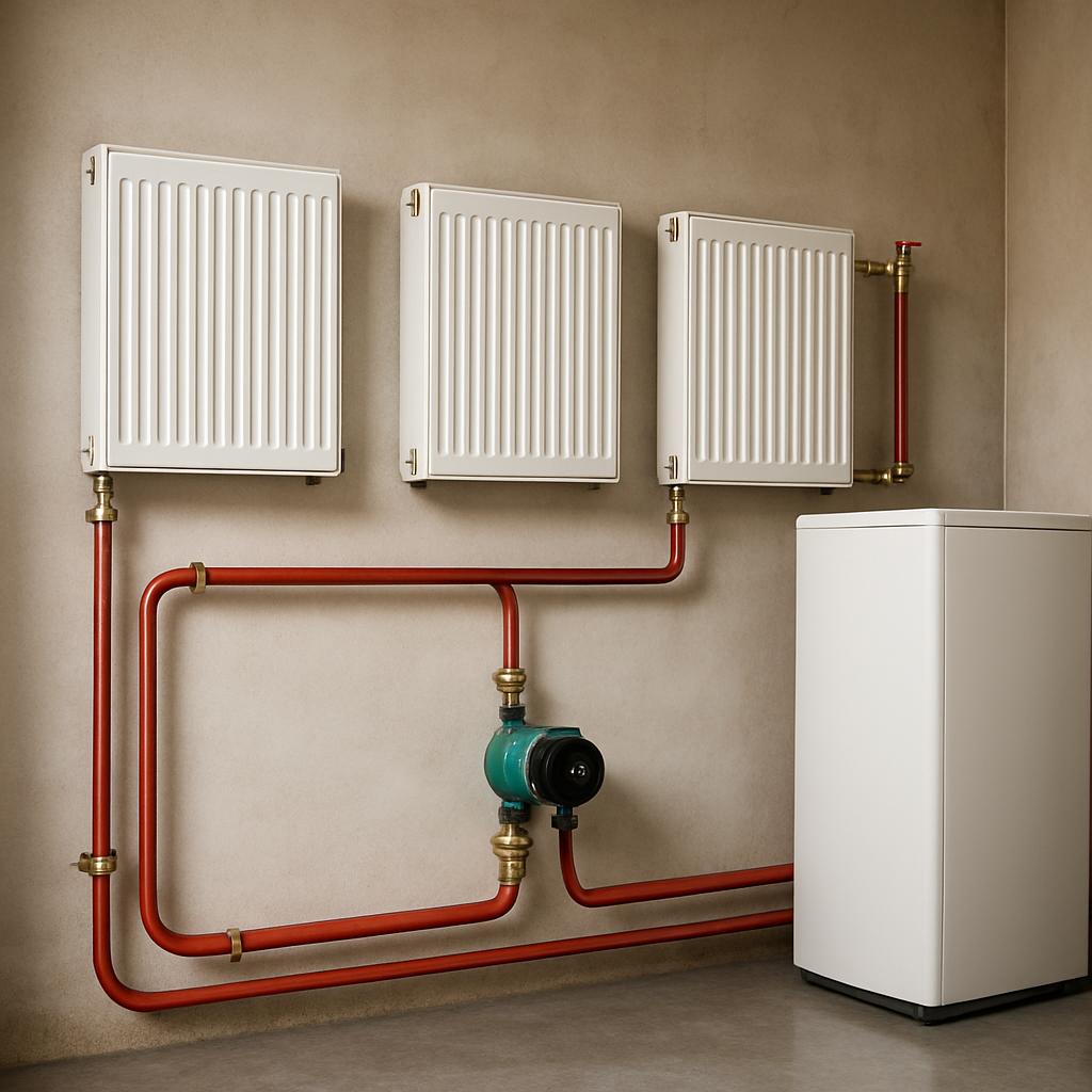 Однотрубная система отопления дома с насосом