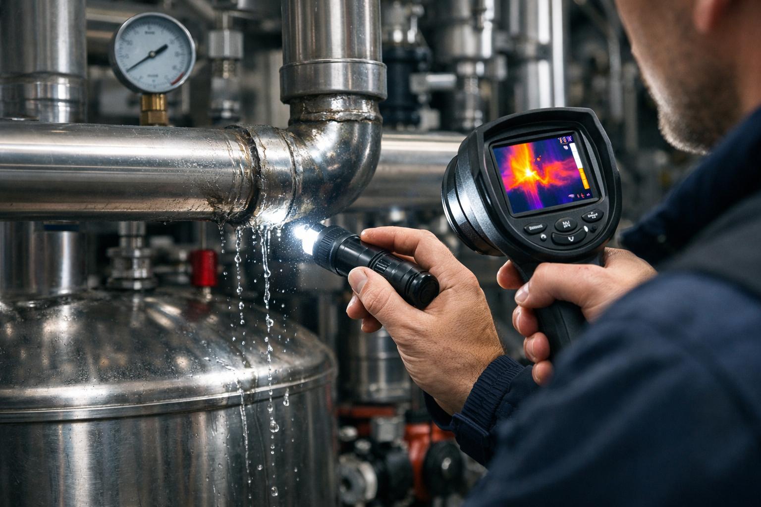 Как мы выявляем течь в котельной из нержавейки — точная диагностика без промедления