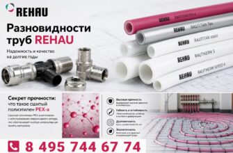 Разновидности труб REHAU