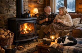 Обогрев дачи печью