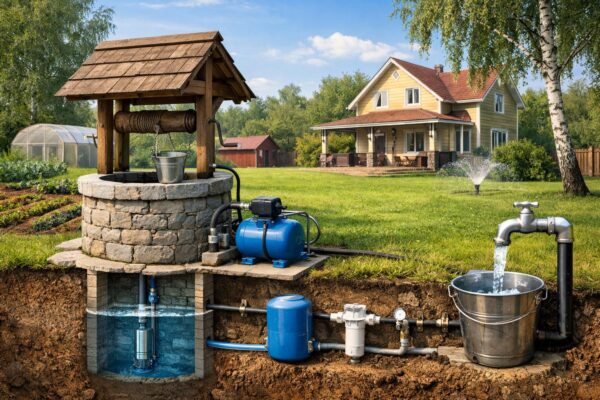 Водоснабжение от колодца в Кокошкино