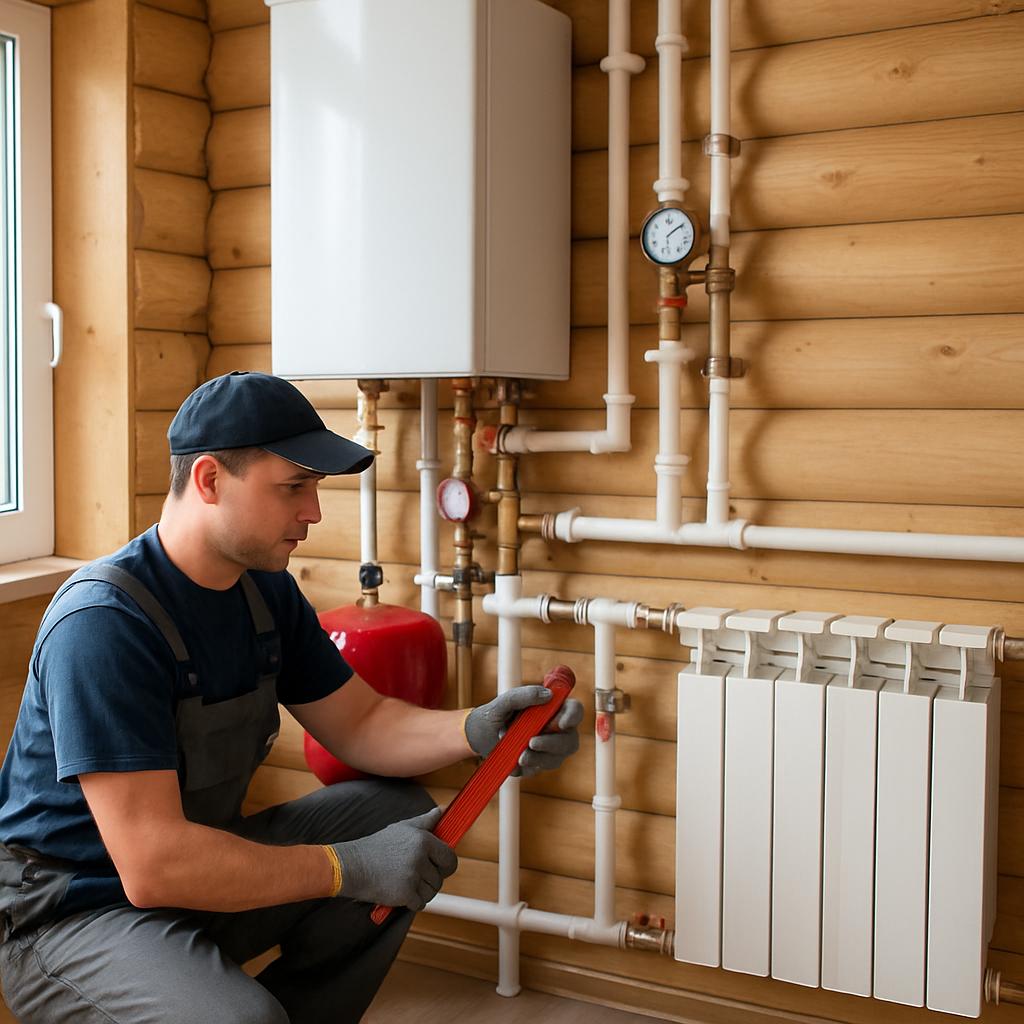 Ремонт системы отопления в частном доме в Высоковске