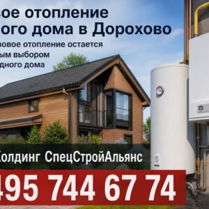 Газовое отопление частного дома в Дорохово