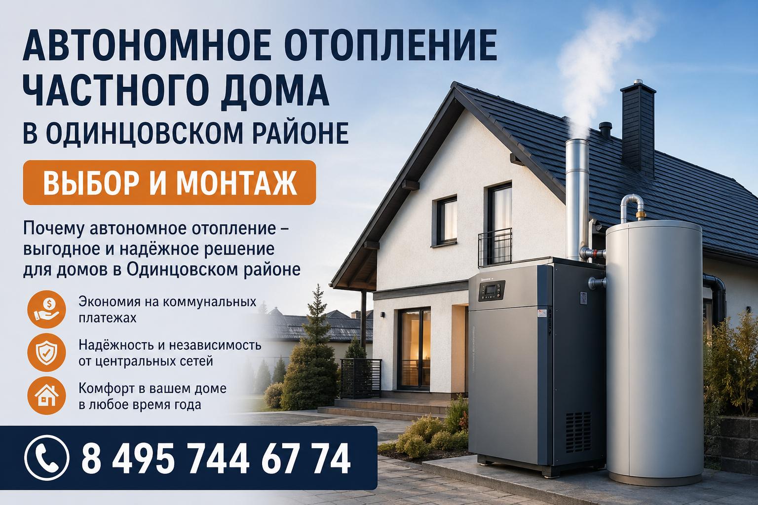 Почему автономное отопление — выгодное и надёжное решение для домов в Одинцовском районе