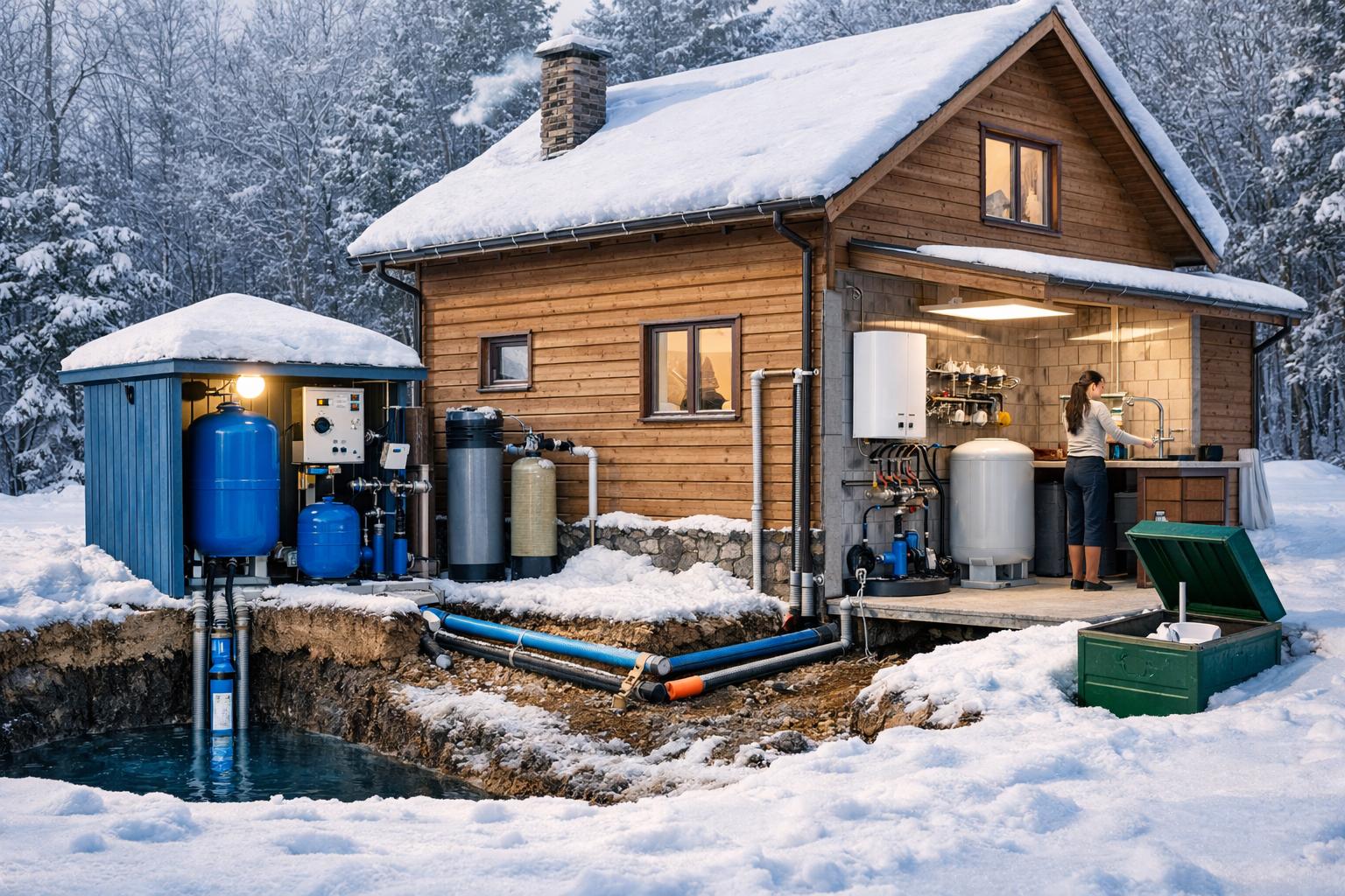 Водоснабжение загородного дома зимой: комплексные решения под ключ от ООО Холдинг СпецСтройАльянс Водоснабжение загородного дома зимой: комплексные решения под ключ от ООО Холдинг СпецСтройАльянс