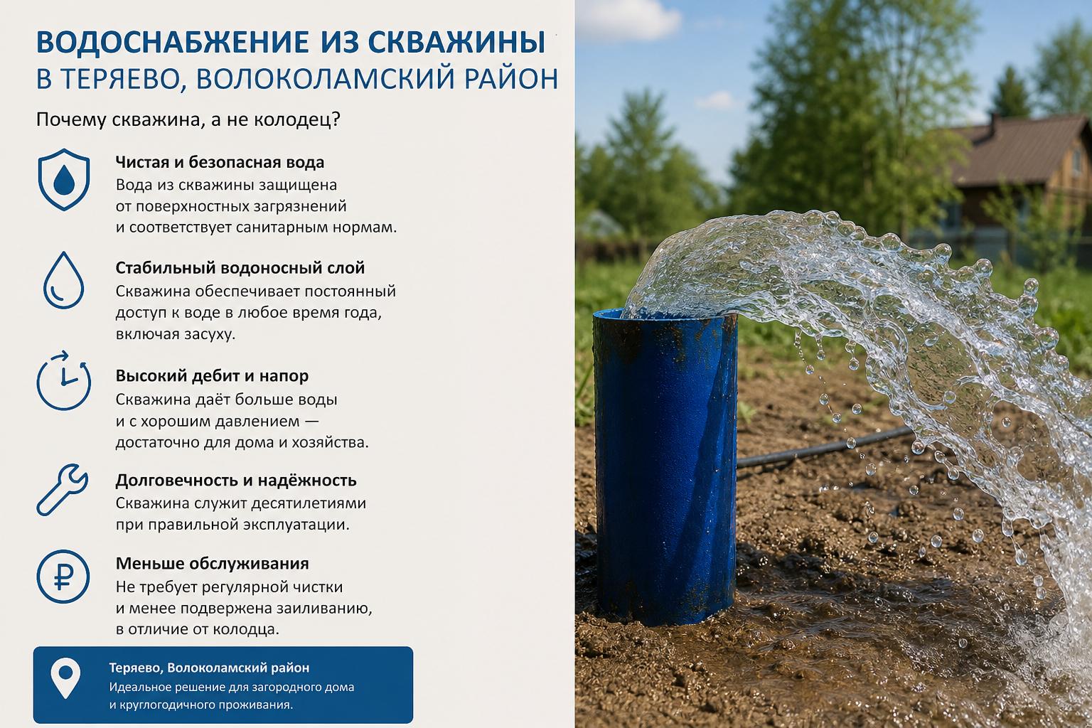 Почему именно скважина, а не колодец Почему именно скважина, а не колодец