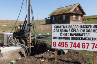 Система водоснабжения для дома в Красном Холме