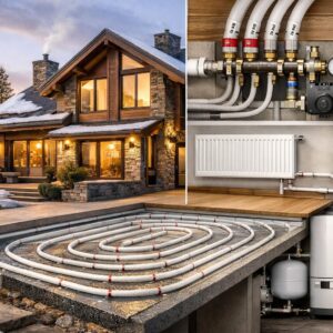 Отопление коттеджа трубами REHAU