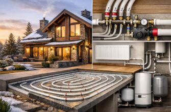 Отопление коттеджа трубами REHAU