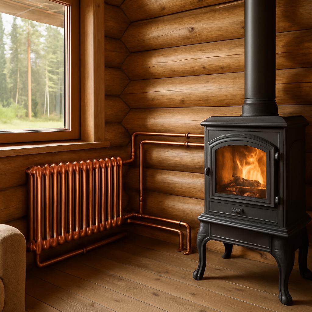 Медное отопление дачи