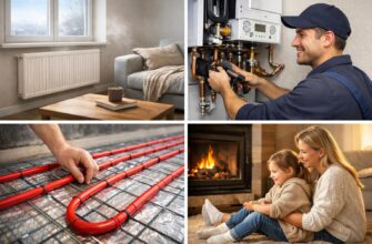 Отопление водой — самая распространённая схема