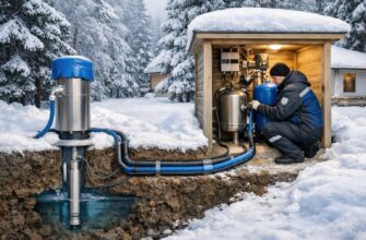 Зимнее водоснабжение из скважины