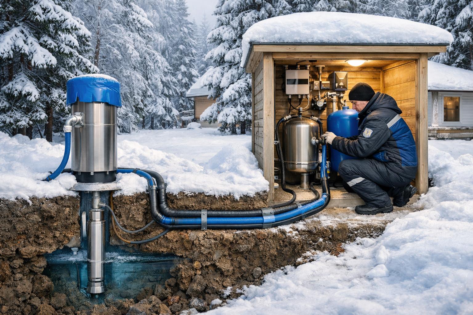 Преимущества зимнего водоснабжения от скважины с профессиональной поддержкой ООО Холдинг СпецСтройАльянс