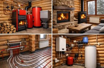 Отопление деревянного дома