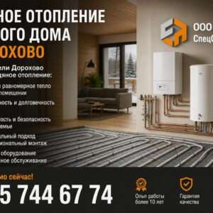 Водяное отопление частного дома в Дорохово