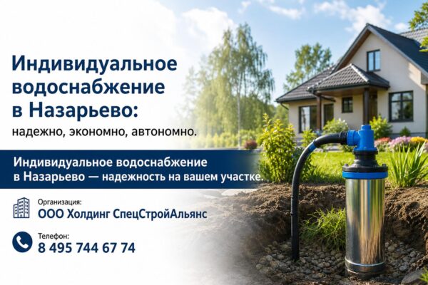 Индивидуальное водоснабжение в Назарьево