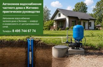 Автономное водоснабжение частного дома в Житнево