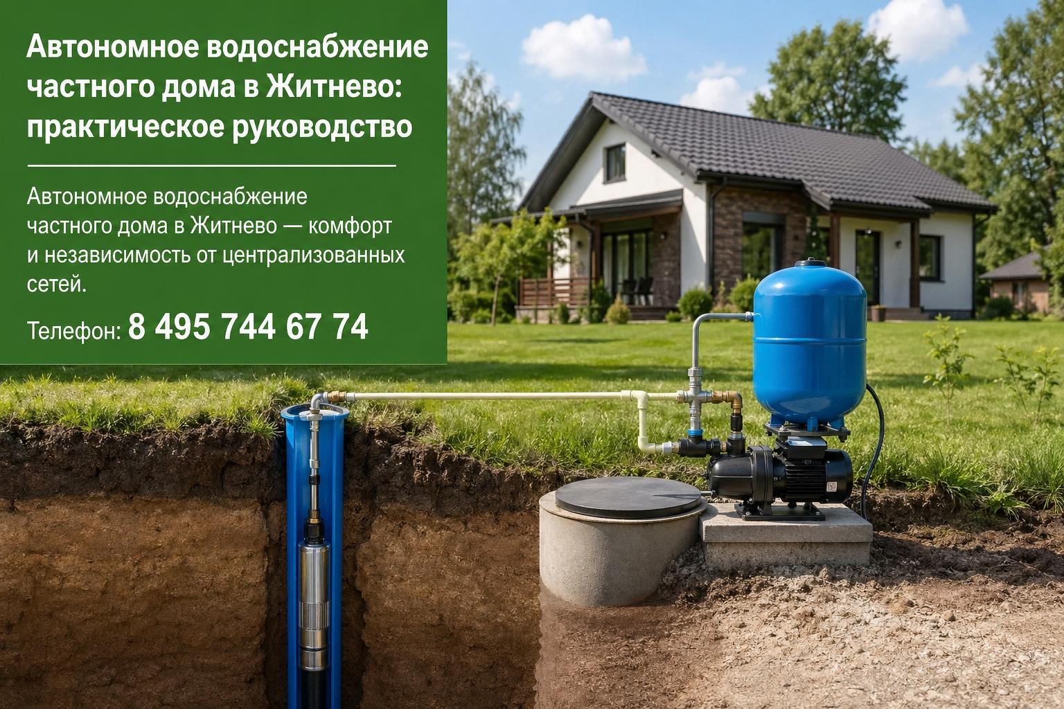 Автономное водоснабжение частного дома в Житнево — комфорт и независимость от централизованных сетей Автономное водоснабжение частного дома в Житнево — комфорт и независимость от централизованных сетей
