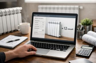 Калькулятор расчёта секций радиаторов