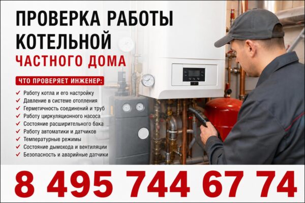 Проверка работы котельной частного дома