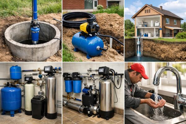 Система водоснабжения для дома в Кокошкино