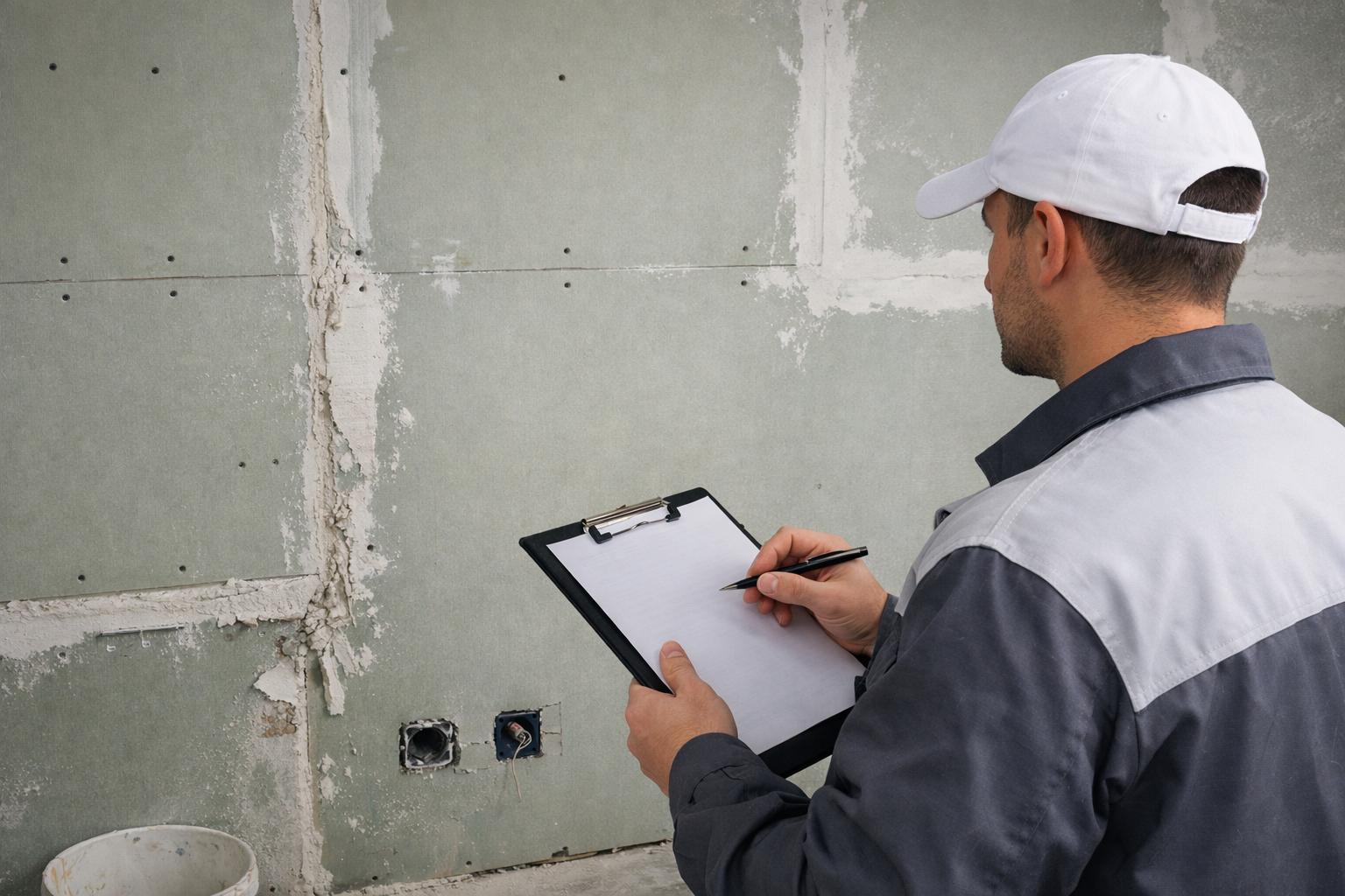 Оценка состояния гипсокартона и составление детального плана работ