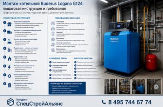Монтаж котельной Buderus Logano G124