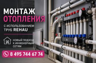 Монтаж надежного отопления: трубы Rehau