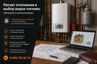 Расчет отопления и выбор видов топлива
