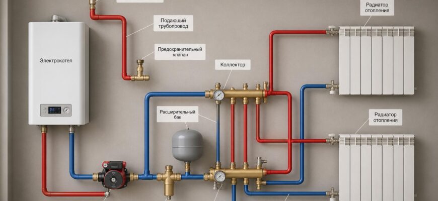 Как правильно организовать отопление в частном доме от электрокотла: практическое руководство