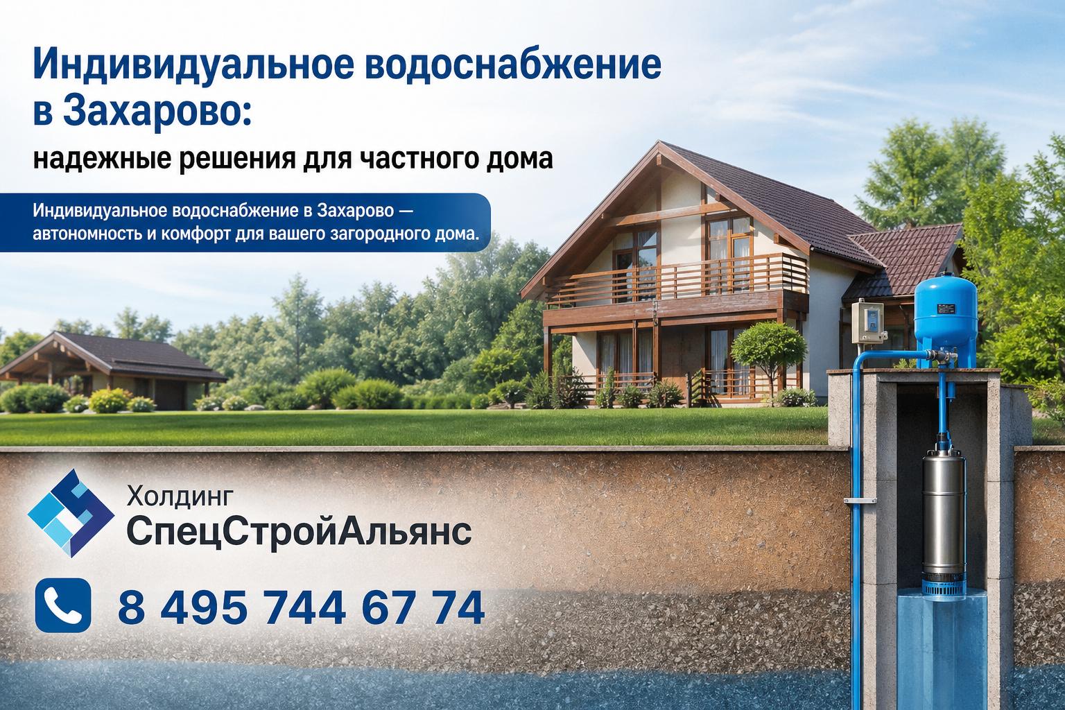 Индивидуальное водоснабжение в Захарово — автономность и комфорт для вашего загородного дома Индивидуальное водоснабжение в Захарово — автономность и комфорт для вашего загородного дома